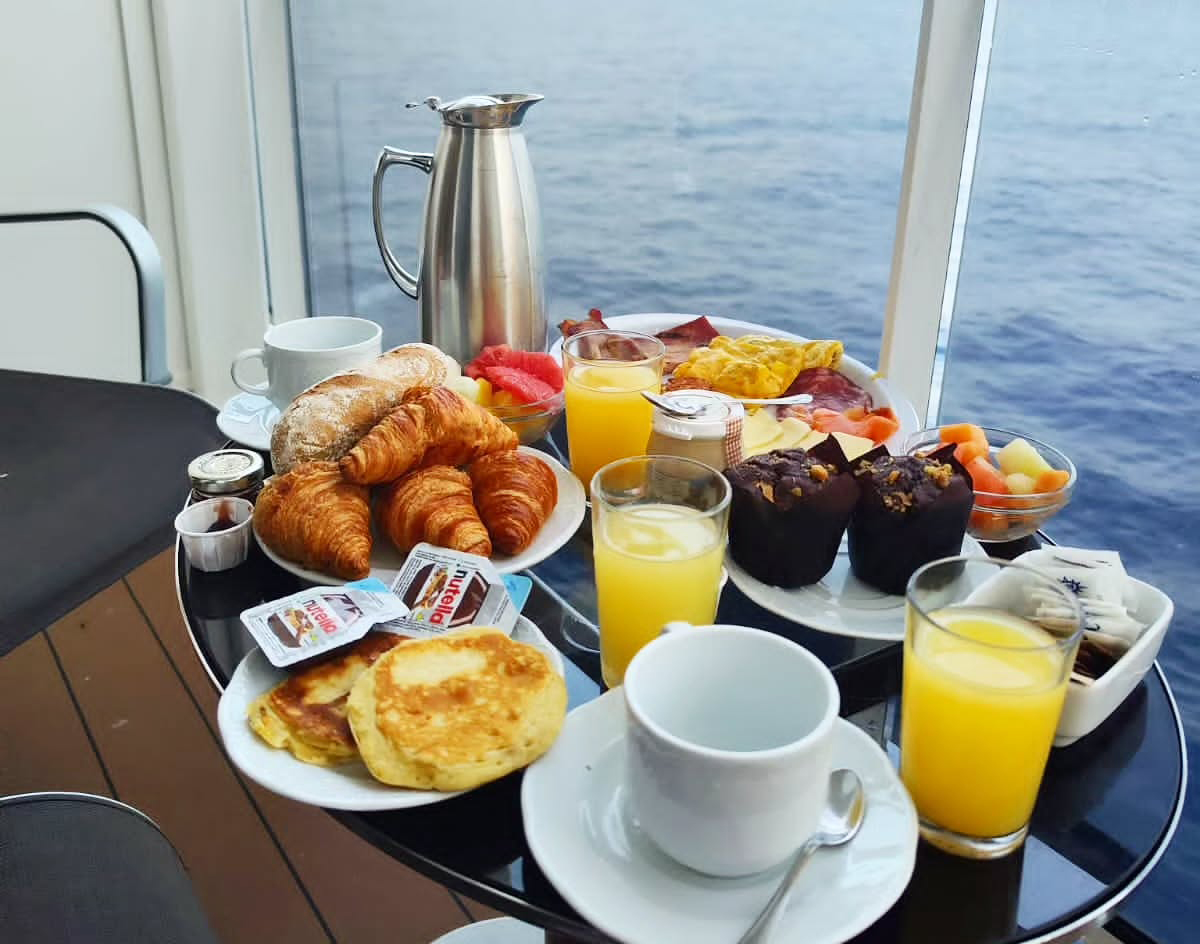 Alimentação e bebidas inclusas em um cruzeiro da MSC Cruzeiros