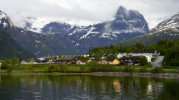 Molde nos Fiordes da Noruega