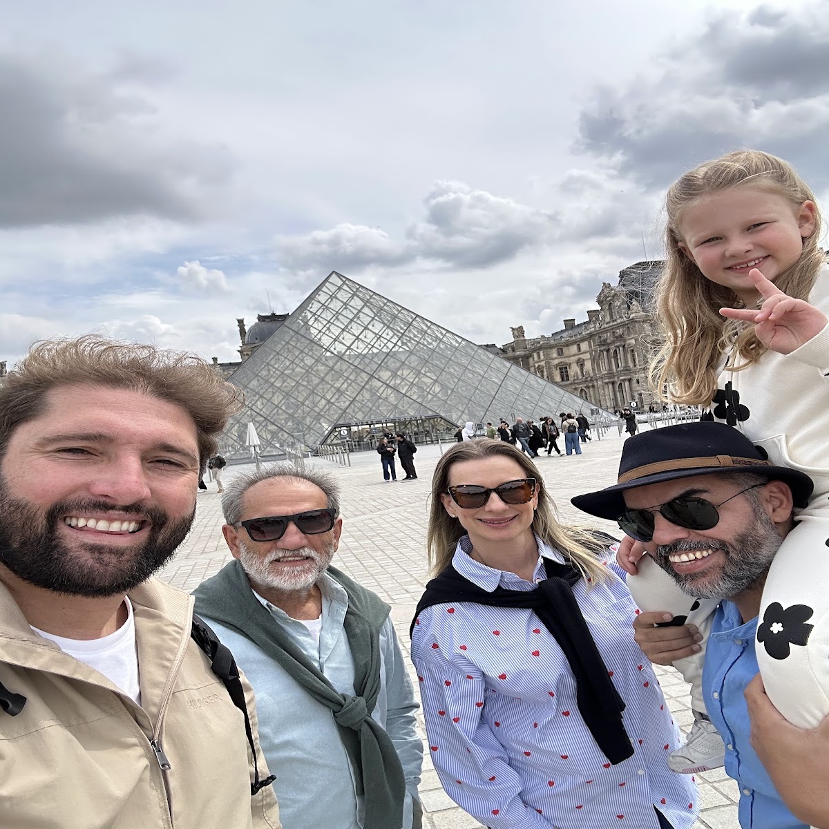 Grupo Rigue no Louvre em Paris
