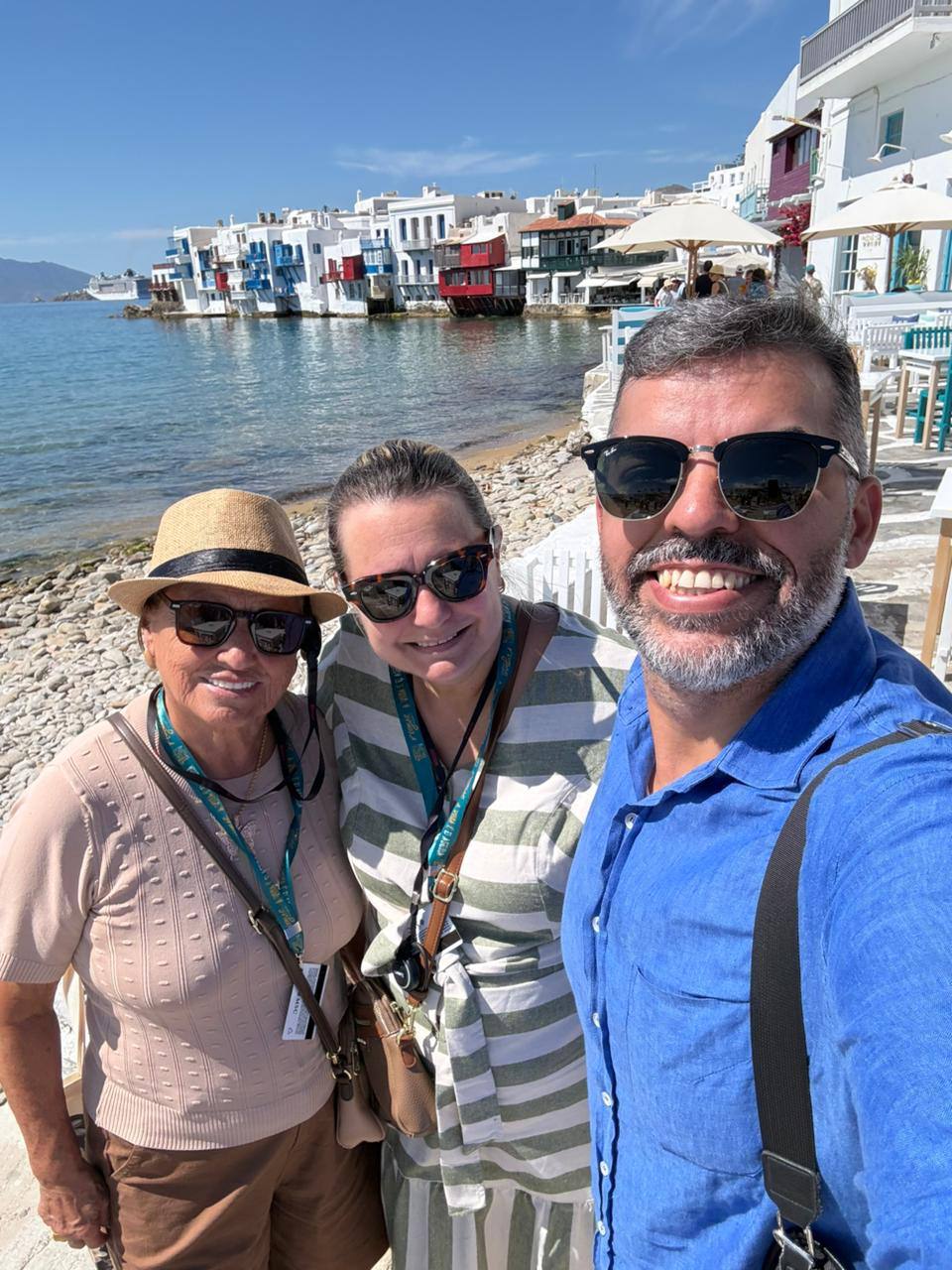 Bastidor de viajantes da Rigue em Mykonos