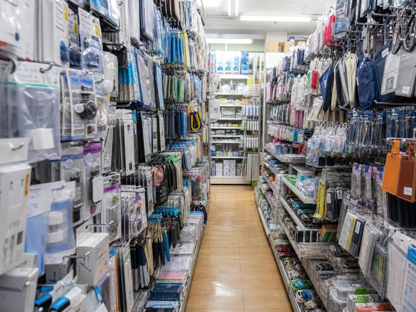 Gadgets, adaptadores e itens curiosos em loja japonesa