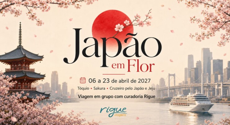 Japão em Flor 2027 | Sakura, cruzeiro pelo Japão e Jeju